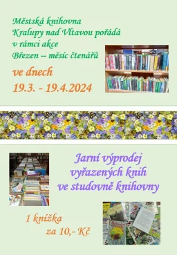 Jarní výprodej vyřazených knih