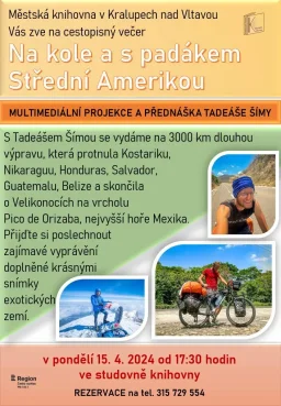 Na kole a s padákem Střední Amerikou