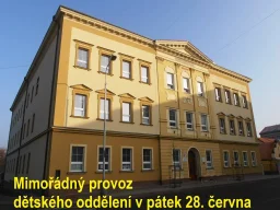 Mimořádný provoz dětského oddělení
