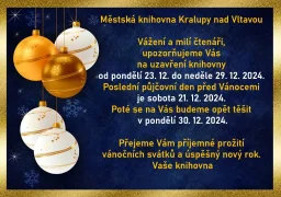 Vánoční provoz pro veřejnost