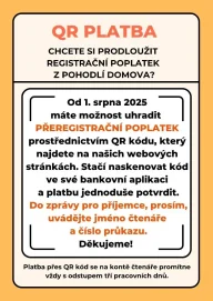 QR platba - Přeregistrace