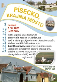 Cestopisný večer Písecko, krajina mostů