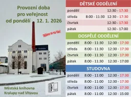 Zahájení provozu od 12. ledna 2026