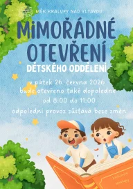 Mimořádný provoz dětského oddělení